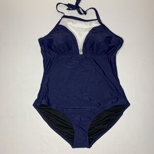 My Swim Body Navy Blue One piece Bathingsuit Women’s Plus Size 18 NEW MSRP $89